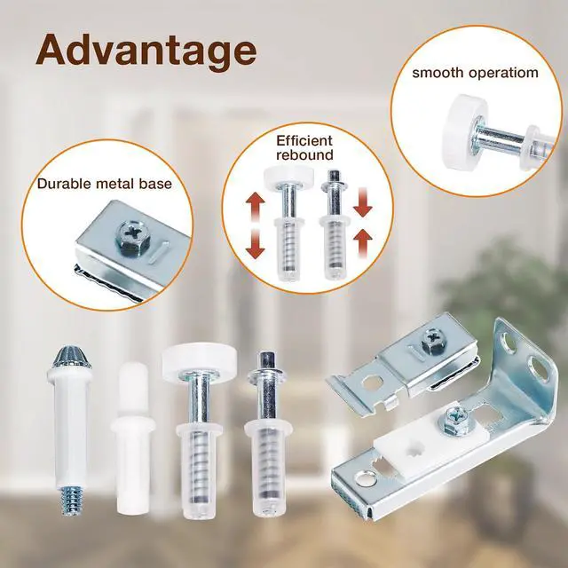 Alt view image 5 of 6 - Bifold Door Hardware Repair Kit, 2-Pack Bifold Closet Door Hardware Kit Folding Door Hardware Repair Replacement Tool Kit