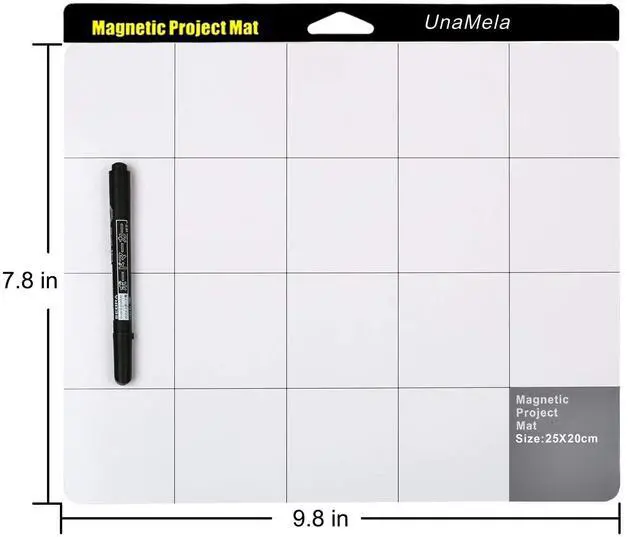 Alt view image 6 of 7 - Magnetic Project Mat, Magnetic Mat for Tools with Dry Erase Pen - Preventing Losing Screws When Repairing Computer, Cell Phone, Laptop or Other Electronics