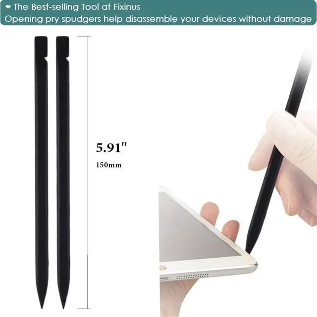 Alt view image 2 of 7 - Set of 10 Nylon Professional Laptop iPhone iPad Pry Open Repair Spudger Black Stick Tools 15cm