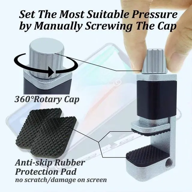 Alt view image 3 of 6 - Phone Repair Clamp 4pcs for Screen Repair, Adjustable Fastening iPhone Clip Holder, Frame Clamp Tool for iPad MacBook Tablet LCD iPhone Screen Replacement