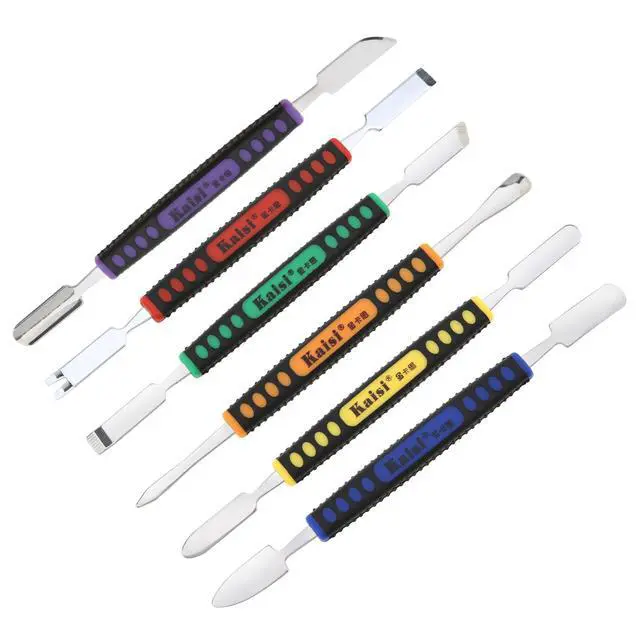 Alt view image 2 of 7 - 6pcs Dual Ends Metal Spudger Set, Professional Pry Opening Spudger, Prying Opening Repair Tool Kit for iPhone iPad iPod Mobile Phone Tablet Laptop Mp3 Watch