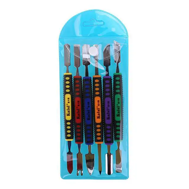 Alt view image 5 of 7 - 6pcs Dual Ends Metal Spudger Set, Professional Pry Opening Spudger, Prying Opening Repair Tool Kit for iPhone iPad iPod Mobile Phone Tablet Laptop Mp3 Watch