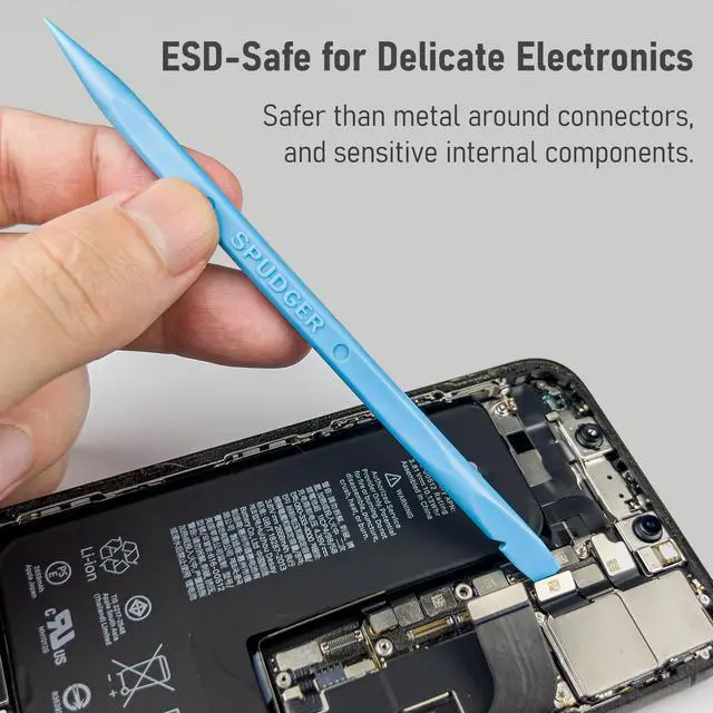 Alt view image 3 of 7 - 12-in-1 Electronics Opening Tool Kit, Professional Anti-Static Spudger Set with Plastic & Metal Pry Tools for Laptop, MacBook, PC, PS4, PS5, Xbox, Switch, Controller Repair