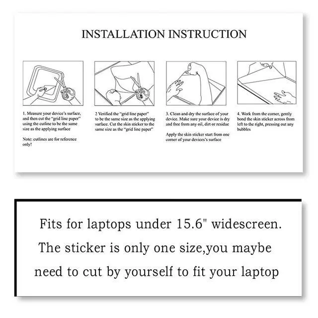 Alt view image 6 of 7 - Laptop Decal Sticker Skin Cover, 11.612" 13" 13.3" 14" 15" 15.4" 15.6" Laptop Netbook Vinyl Skin Sticker Cover Art Notebook Protector (2 Wrist Pad Skins), Removable Reusable, Abstract Mountain
