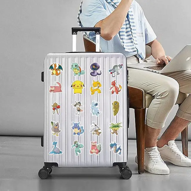 Alt view image 2 of 6 - 100 Cartoon Pokémon Stickers Waterproof & Durable Cute Decals for Perfect for Laptops, Phones, Skateboards, Luggage,Assorted Funny for Gifts, Party Favors.