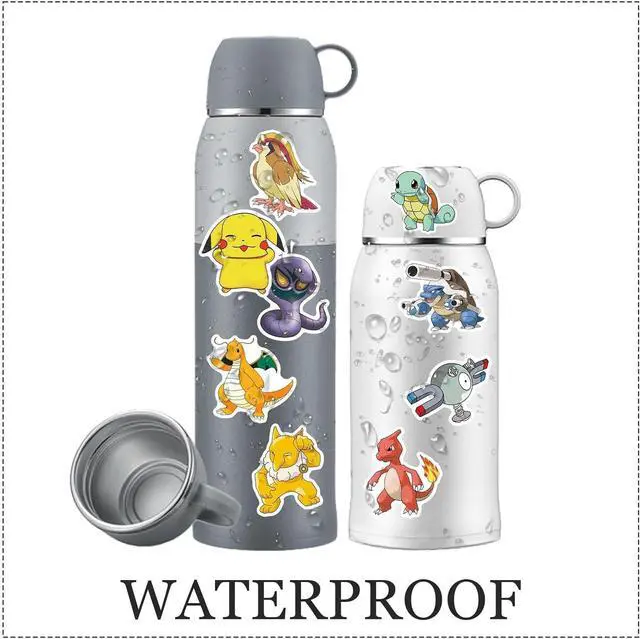 Alt view image 5 of 6 - 100 Cartoon Pokémon Stickers Waterproof & Durable Cute Decals for Perfect for Laptops, Phones, Skateboards, Luggage,Assorted Funny for Gifts, Party Favors.