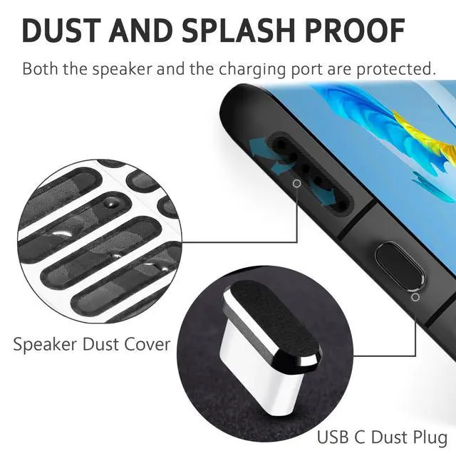 Alt view image 4 of 6 - USB C Dust Plug, 4 Pack USB C Dust Cover Type C Anti Dust Port Plug Charging Port Protector Cap with Speaker Dust Cover for iPhone 15,16, Ari,17 Series, Samsung Galaxy S24-S20,Note, All USB C Devices