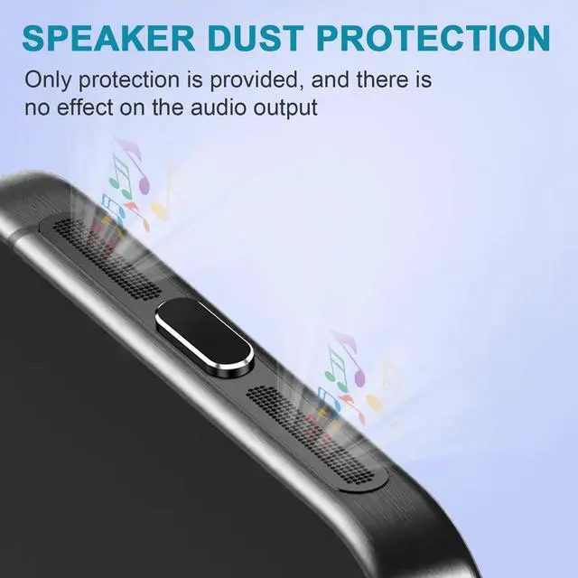 Alt view image 3 of 6 - USB C Dust Plug, 4 Pack USB C Port Cover, Type C Charging Port Plug Cover with Speaker Dust Cover, Phone Accessories for iPhone 17, iPhone 15/16/16 Plus/16 Pro/16 Pro Max