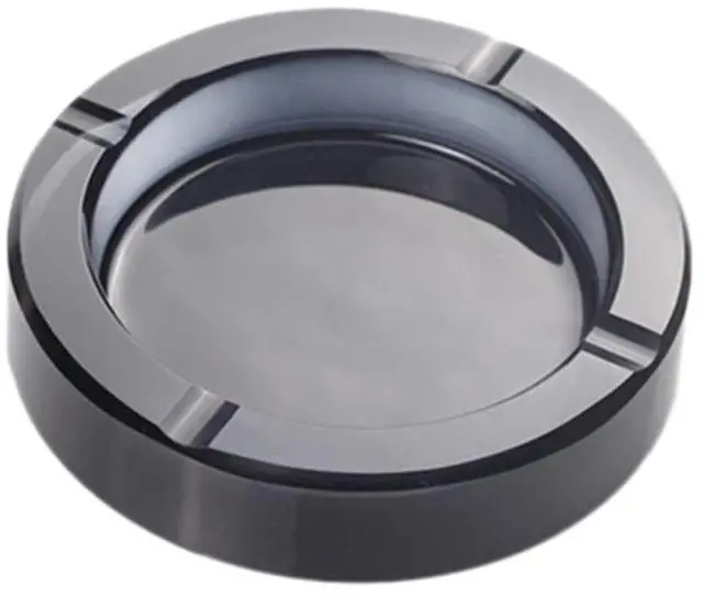 Alt view image 3 of 6 - 4-Inch Colored Crystal Glass Ashtray