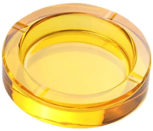 Alt view image 5 of 6 - 4-Inch Colored Crystal Glass Ashtray