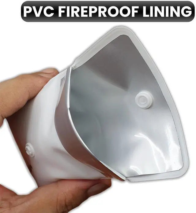 Alt view image 5 of 7 - Ashtrays for Cigarettes Pocket Ashtray Pouch - Pack of 4 Premium Fireproof PVC Smell Proof Cool Travel Ashtrays Portable Outdoor Butt Disposal Pouch Fancy Cute Ashtray Black and White