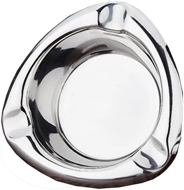 Main image of Stainless Steel Ashtray,Silver Cigar Ashtray Suitable for Parties Travel Outdoor Patio Gift for Thanksgiving,Christmas Day,Father's Day