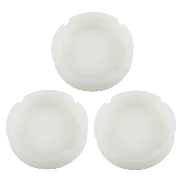 Alt view image 2 of 7 - Silicone Ashtray Luminous Ash Tray, Small Ashtrays for Outside Patio Glow in the Dark Ashtray Cute Home Ash Trays High Temperature Heat Resistant, 3 Pack