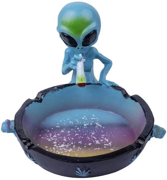 Main image of Outdoor Ash Tray, Cool Ashtrays for Cigarettes, Alien Fantasy Ashtray Decor for Home Office, Ornament Gift