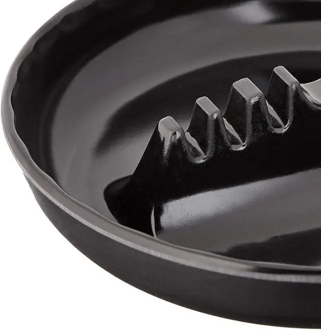 Alt view image 6 of 7 - 6121 Melamine Ash Tray, 6.75 x 6.75 x 1.25 inches, Black