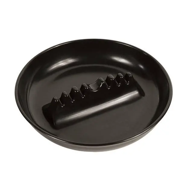 Alt view image 5 of 7 - 6121 Melamine Ash Tray, 6.75 x 6.75 x 1.25 inches, Black