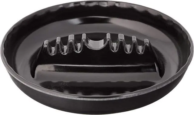 Alt view image 7 of 7 - 6121 Melamine Ash Tray, 6.75 x 6.75 x 1.25 inches, Black