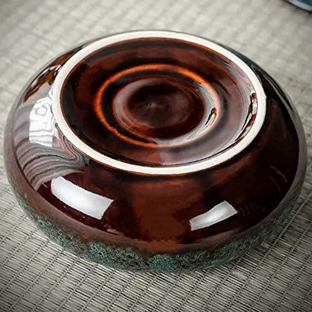 Alt view image 7 of 7 - 5.7" Ceramic Ashtray with Lids Windproof Cigarette Ashtray for Indoor or Outdoor Use Ash Holder for Smokers Desktop Smoking Ash Tray for Home Office Decoration