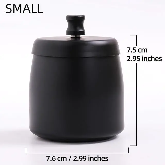 Alt view image 2 of 7 - Small Outdoor Ashtray with Lid for Cigarette, Smokeless Stainless Steel Ash Tray, Smell Proof Windproof Ashtrays for Outside Patio Home Office Tabletop, Odorless Car Ashtrays(2.99"x2.68"x2.95")