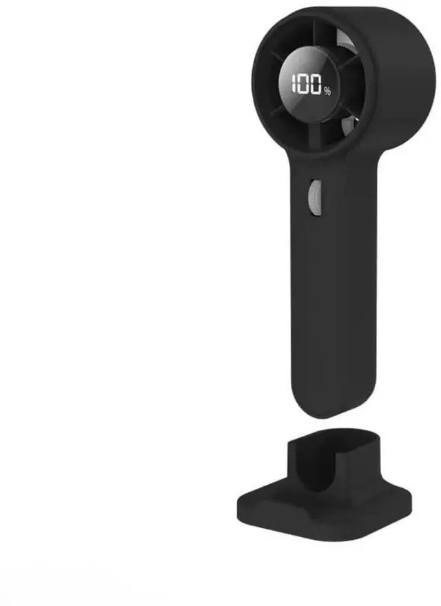 Main image of Portable Handheld Fan, Rechargaeble Mini Turbo Fan with 100 Speed Levels, Levels, USB Personal Cooling Fan for Travel, Outdoor, and Summer Heat (Black)