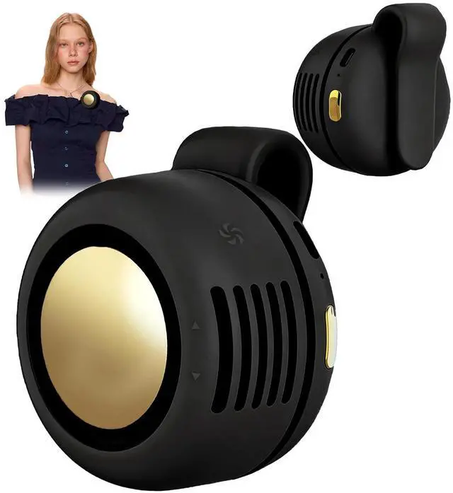 Main image of Portable Mini Clip on Fan, 3 Speeds USB Rechargeable 360° Rotatable Fan, Silent Bladeless Personal Fans