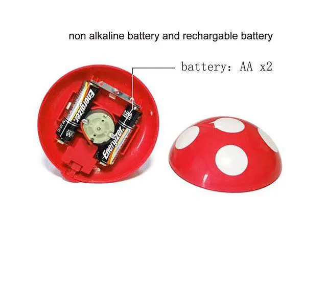 Alt view image 4 of 4 - Mini Cute Table Dust Vaccum Cleaner, Mushroom Shaped New Portable Corner Desk Vaccum Cleaner Mini Cute Vacuum Cleaner Dust Sweeper (RED)