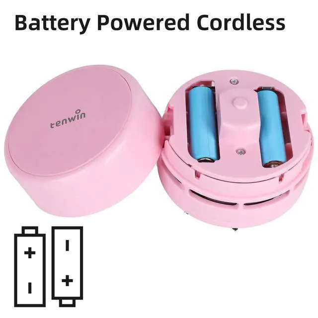 Alt view image 3 of 7 - Mini Vacuum Cleaner, Portable Desktop Vacuum Cordless, Handheld Dust Sweeper Battery Operated, Low Noise and Strong Suction for Home/Office/School/Car/Keyboard(Battery not Include)