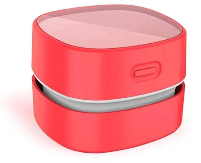 Main image of Desktop Vacuum Cleaner,Mini Table dust Sweeper Energy Saving,High Endurance up to 400 mins,Cordless&360º Rotatable for Cleaning Hairs,Crumbs,Computer Keyboard of Gifts for Kids (Red)