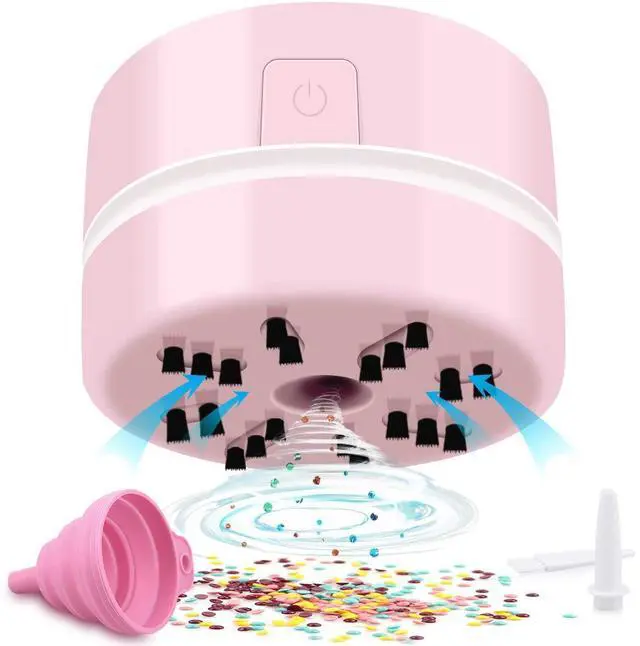 Main image of Diamond Tools, Diamond Accessories for Diamonds, Desk Accessories Hand-Held Vacuum Cleaner, Desk Vacuum Cleaner Mini (Pink)