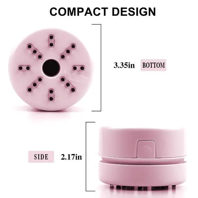 Alt view image 2 of 6 - Diamond Tools, Diamond Accessories for Diamonds, Desk Accessories Hand-Held Vacuum Cleaner, Desk Vacuum Cleaner Mini (Pink)