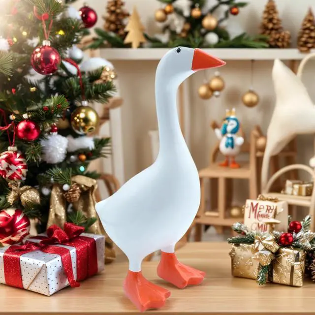 Alt view image 4 of 7 - Desktop Goose Statue 7 inch Cute Resin Figurine for Office Desk Decor, Funny Home & Tabletop Decoration, Unique Housewarming Gifts for Women, Idea
