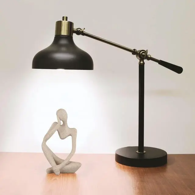 Alt view image 3 of 7 - Sandstone Resin Thinker Style Abstract Sculpture Statue Collectible Figurines Home Office Bookshelf Desktop Decor(Small Sandstone,Left)