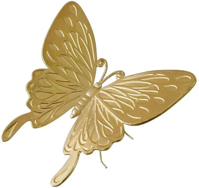 Main image of Gold Butterfly Figurine Home Decor, Solid Metal Butterfly Centerpiece Decoration, Mini Insect Ornament Animal Desk Figurines for Home Office Desktop