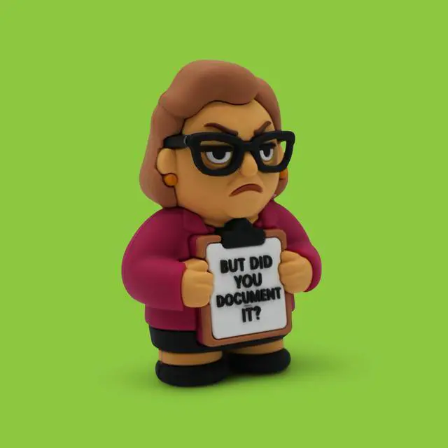 Alt view image 3 of 7 - Miniature Desk Figurine Cute & Quirky Office Decor for Desk, Shelf, or Workspace Fun Tiny Collectible Statue for Adults, Coworkers, or Home Office Gift-HR Lady Document It
