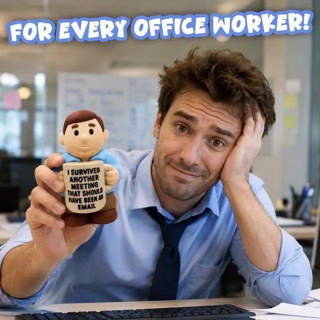Alt view image 7 of 7 - Miniature Desk Figurine Cute & Quirky Office Decor for Desk, Shelf, or Workspace Fun Tiny Collectible Statue for Adults, Coworkers, or Home Office Gift-HR Lady Document It