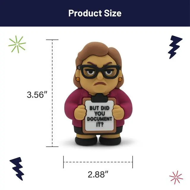 Alt view image 2 of 7 - Miniature Desk Figurine Cute & Quirky Office Decor for Desk, Shelf, or Workspace Fun Tiny Collectible Statue for Adults, Coworkers, or Home Office Gift-HR Lady Document It
