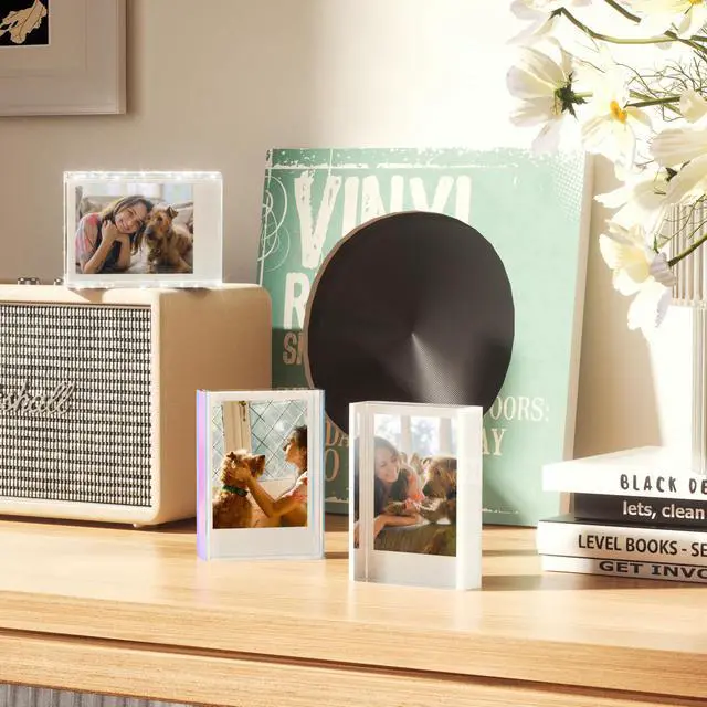 Alt view image 3 of 7 - Mini Polaroid Frame 2x3, Instax Picture Frames for Fujifilm Instax Mini 12/41/99 Camera Film, Tabletop Polaroid Frame for Photos, Small Picture Display Holder for Instant Photo