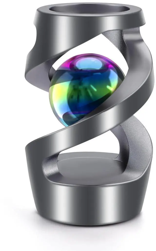 Main image of Kinetic Spinning Desk Toy, ADHD Fidget Desktop Ornament Gray