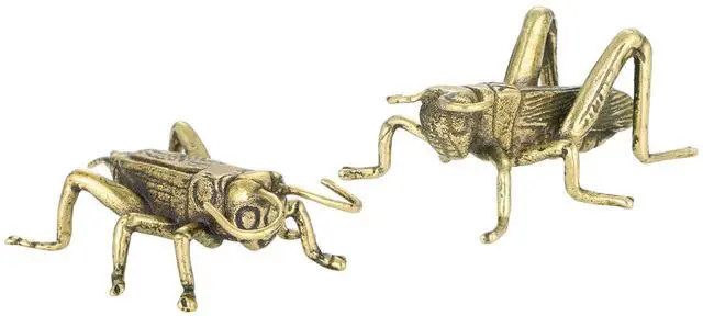 Main image of Brass Cricket Figurine Brass Statue, Lucky Cricket Fengshui, Wealth Sculpture Animal Craft Collectible Figure Ornament for Home Desktop Office, Golden