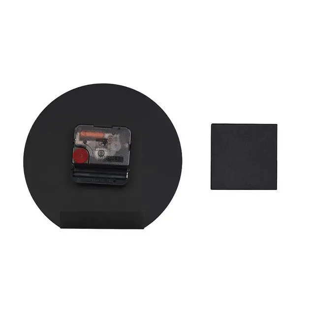 Alt view image 7 of 7 - 6'' One-Piece Table Clocks Without Scale Modern Minimalist Style Decoration, Iron Silent Quartz Desk Clock Creative Ornaments, Battery Operated Non Ticking for Home Office, Black