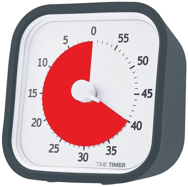 Main image of 60 Minute MOD Education Edition Visual Timer with Desktop Software for Kids Classroom Learning, Teachers Desk Clock, Study Tool and Office Meetings with Silent Operation (Charcoal)