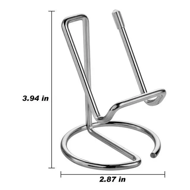 Alt view image 7 of 7 - Cell Phone Stand for Desk, Cute Metal Silver Cell Phone Stand Holder Desk Accessories, Compatible with All Mobile Phones, iPhone, iPad