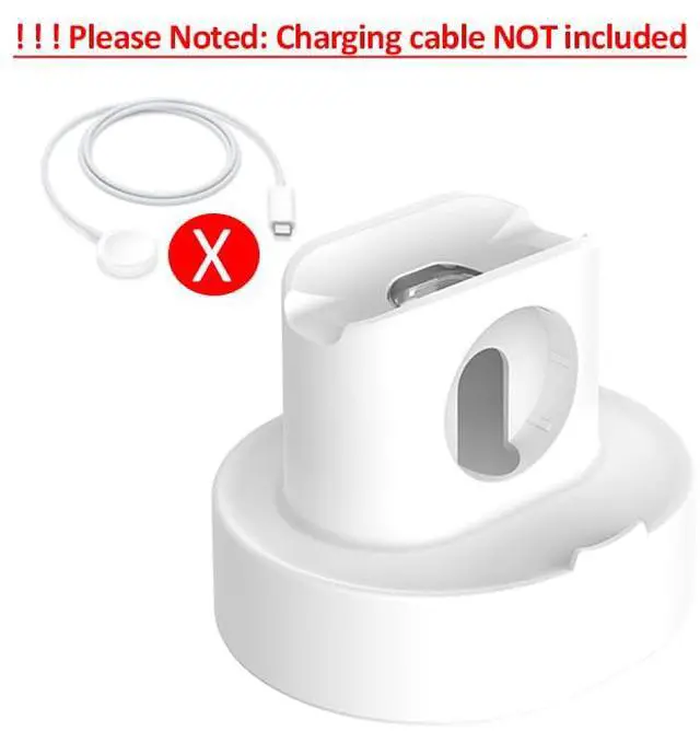 Alt view image 2 of 7 - Stand for Apple Watch Charger - iWatch AirPod 2 in 1 Charging Stand Holder Dock Compatible with Apple Watch Series 10 9 8 SE2 7 6 SE 5 4 3 2 and AirPods 1/2/3/Pro (White)