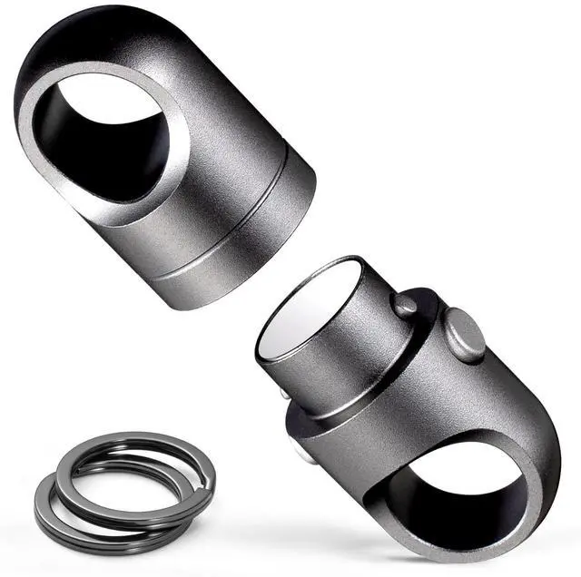Main image of Magnetic Quick Release Keychain with Dual Safety Lock Buttons, Anti-Drop Detachable Heavy Duty Magnet Key Chain