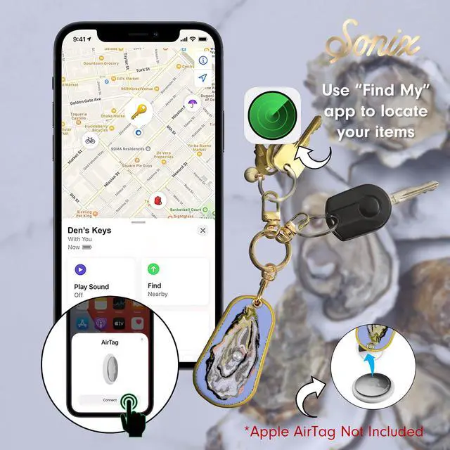 Alt view image 4 of 6 - Keychain Case Compatible with GPS Trackers, for Apple AirTag | Oyster