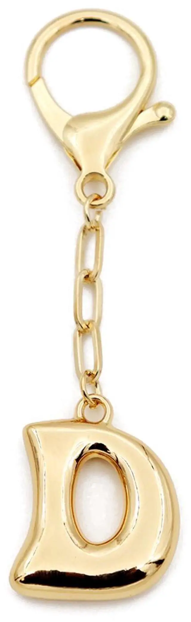 Main image of Initial Keychain For Women Handbag Charms Backpack Car Keyring for Sister Besties Mom Gold Letter Keychain (Gold-D)