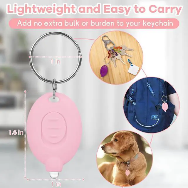 Alt view image 5 of 7 - 7 Pcs LED Keychain Flashlight Mini Keychain Light Bright Tiny Flashlight Small Portable Flashlight Battery Powered with Key Ring for Outdoor Activities And Emergency Lighting, 7 Light Colors of Shells