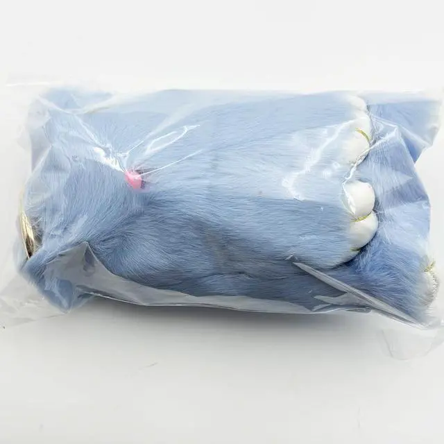 Alt view image 4 of 7 - Bunny Keychain Cute Soft Fur Keychain Car Handbag Rabbit Keyring,blue