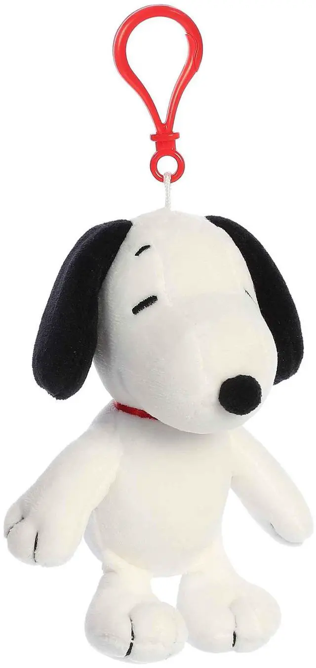 Main image of Adorable Peanuts® Snoopy Clip-On Stuffed Animal - Officially Licensed Toys for All Snoopy Fans - Nostalgic Gift for Adults and Birthday Celebrations - White 4.5 Inches