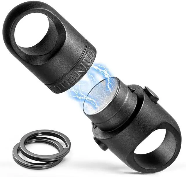 Main image of Magnetic Quick Release Keychain, Heavy Duty Anti-Drop Detachable Magnet Connector with 2 Key Rings for Keys & EDC Tools